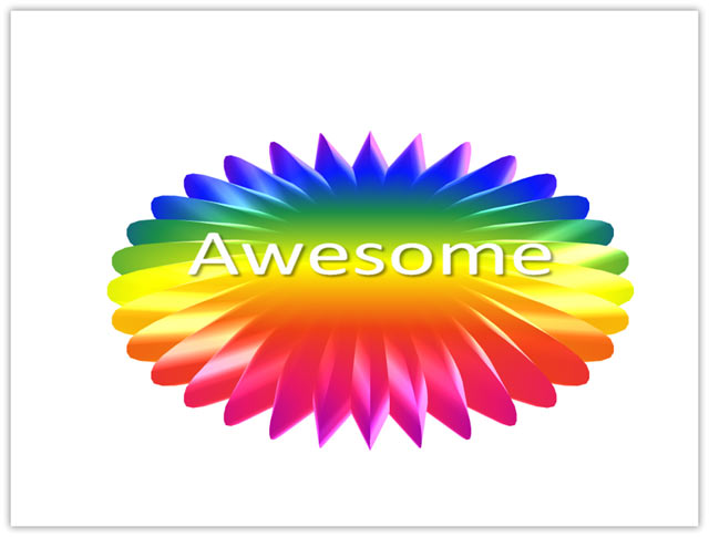 You Are Awesome Clipart A 32 Point Star Autoshape