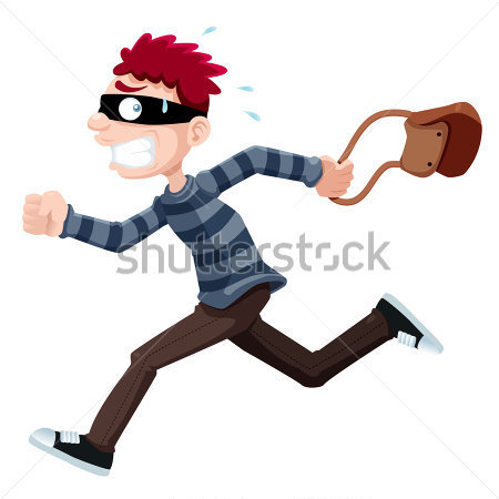 Home   Premium   People   Illustration Of Thief Running With Bag