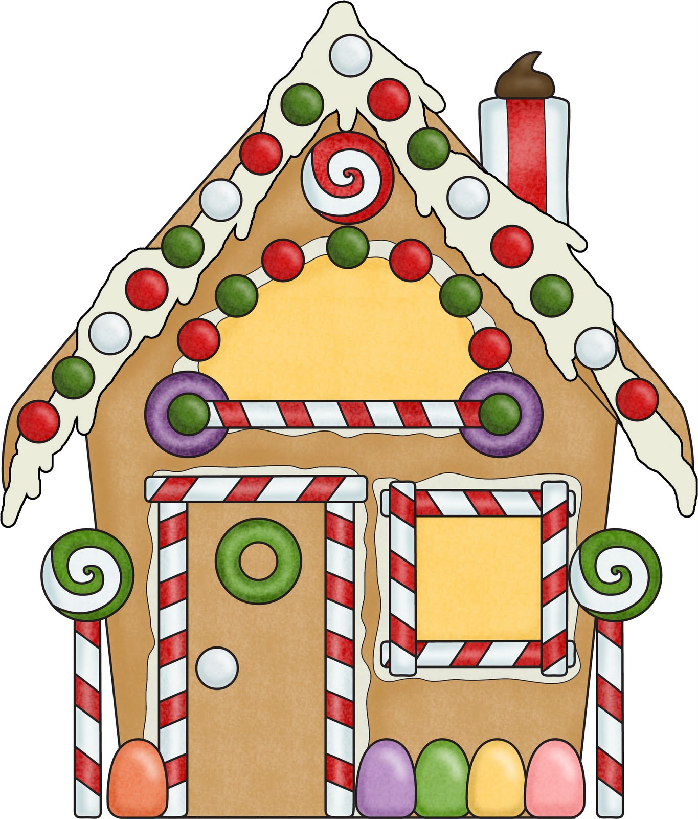 Gingerbread House Outline   Clipart Best
