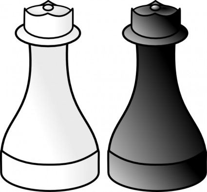 Queen Chess Pieces Clip Art Black And White Queens Clip