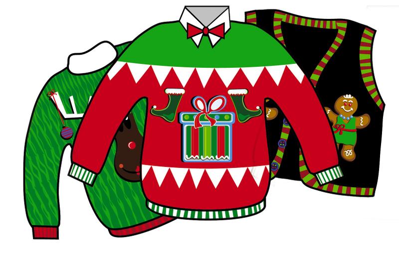 Ugly Christmas Sweater Cartoon   Hvgj