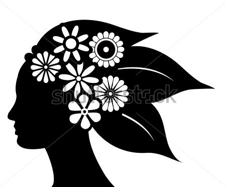 Natural Hair Silhouette Clip Art Quotes