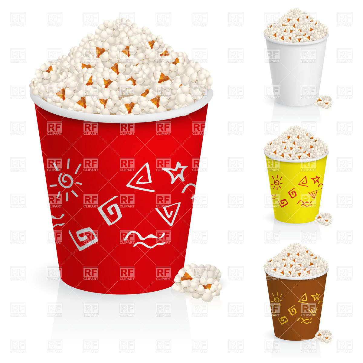 Popcorn In Paper Bucket 7785 Food And Beverages Download Royalty