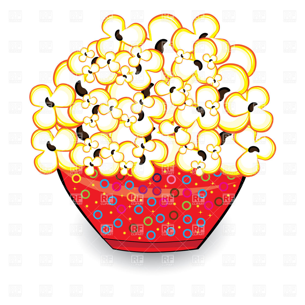Popcorn In Red Bowl 7103 Food And Beverages Download Royalty Free