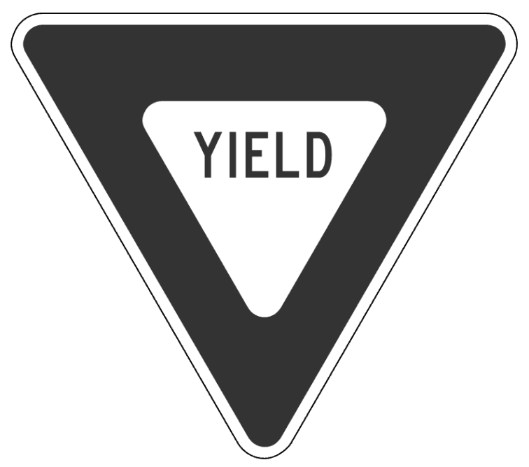Sign Page    Page Frames Full Page Signs Traffic Signs 1 Yield Sign