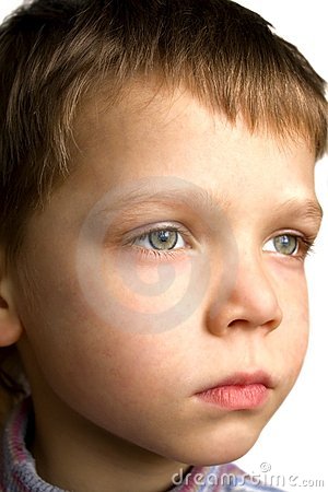 Face Of Serious Boy Royalty Free Stock Photography   Image  7824297