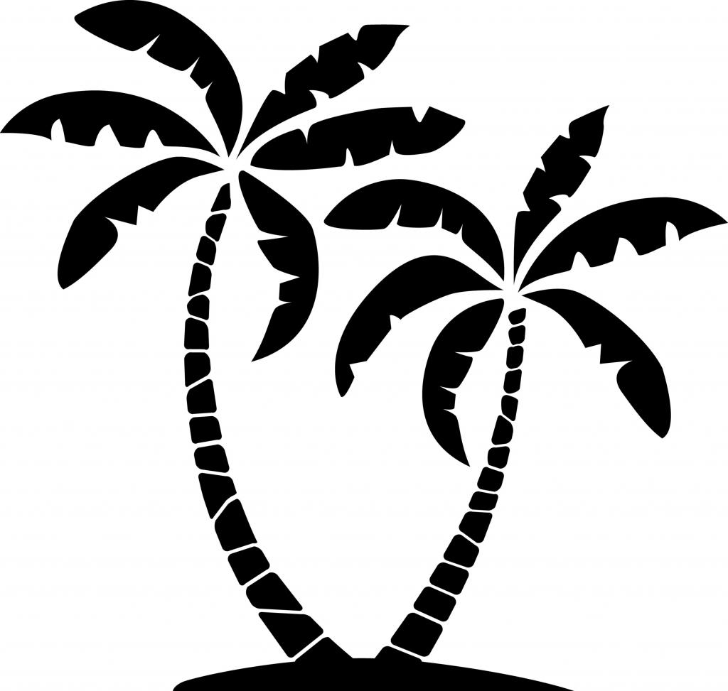 Palm Tree Silhouette   Clipart Best