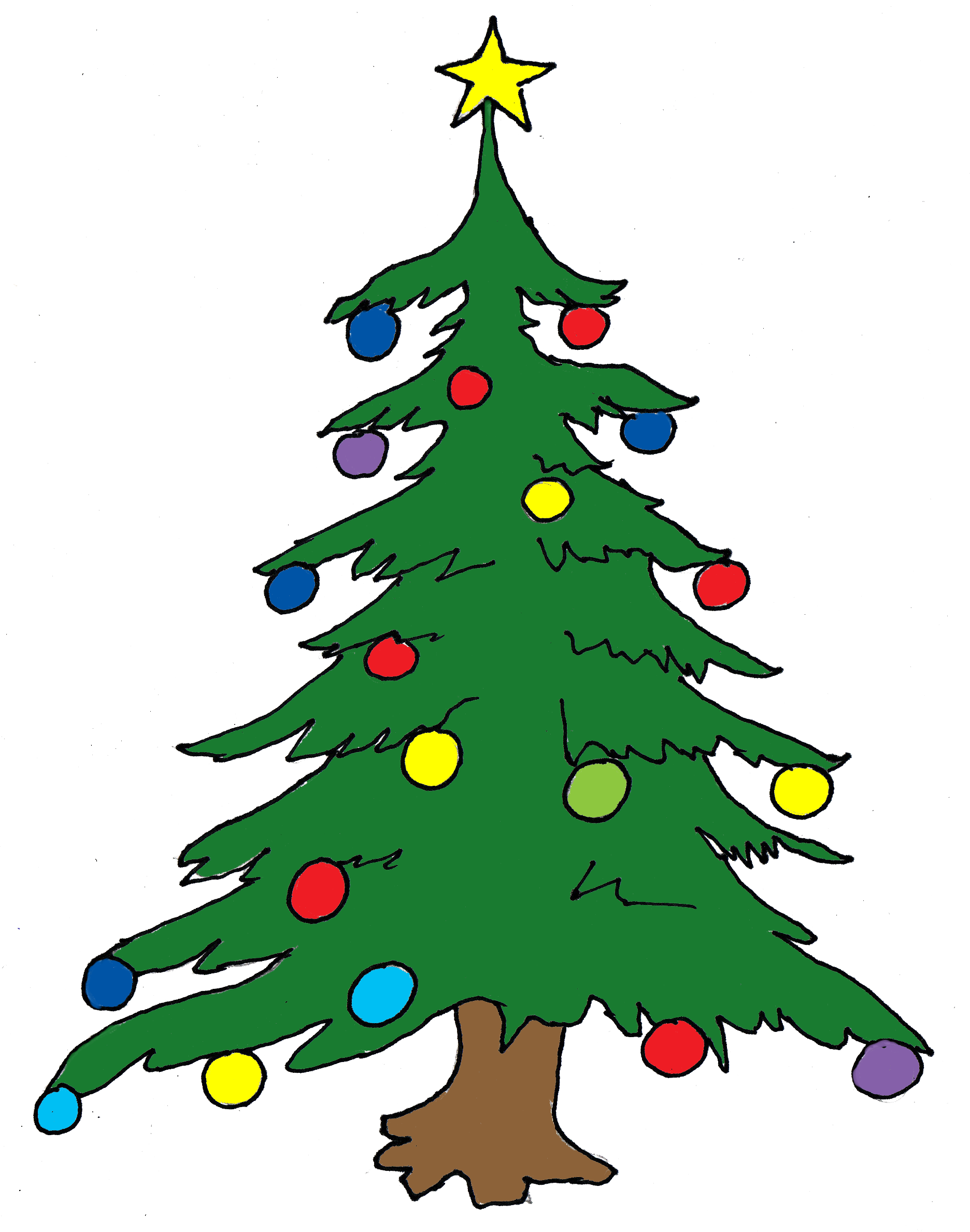 Clipart Christmas Tree Outline   Clipart Panda   Free Clipart Images