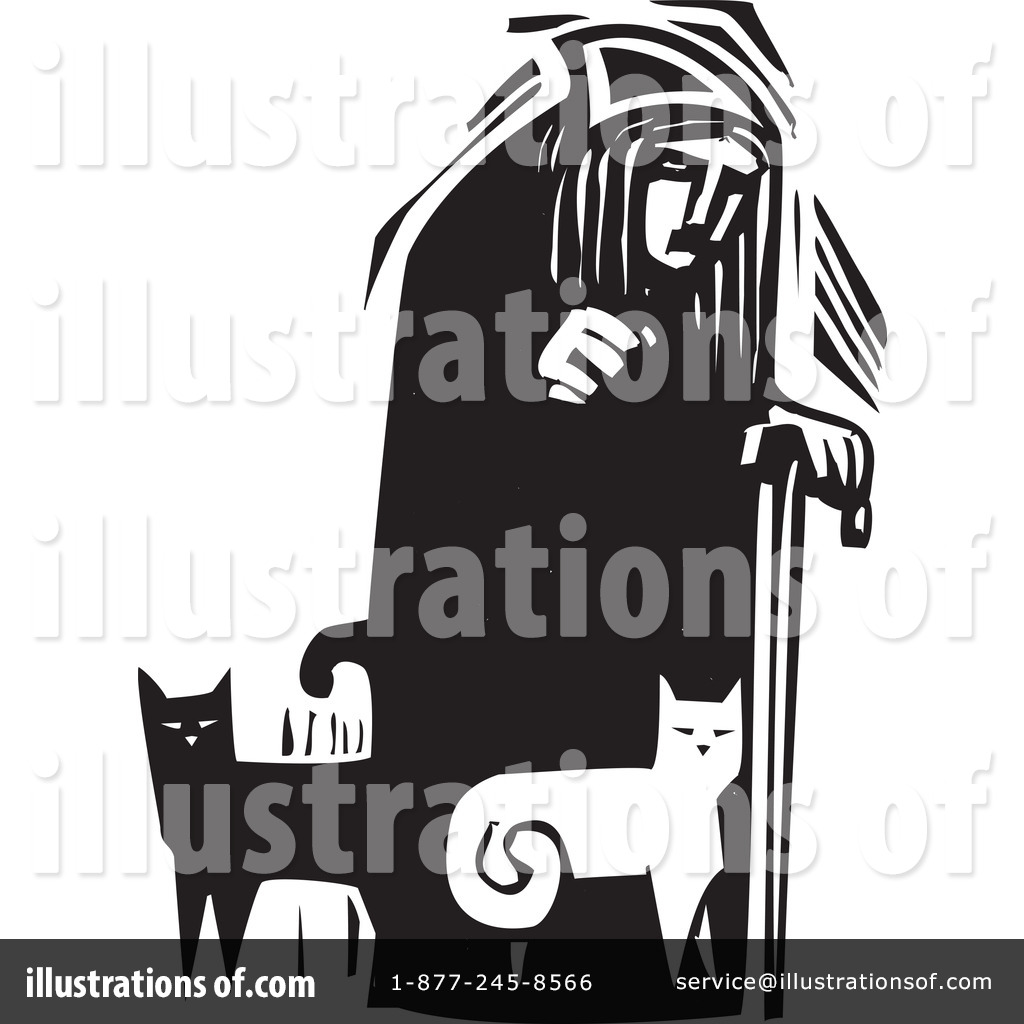 Royalty Free  Rf  Cat Lady Clipart Illustration By Xunantunich   Stock