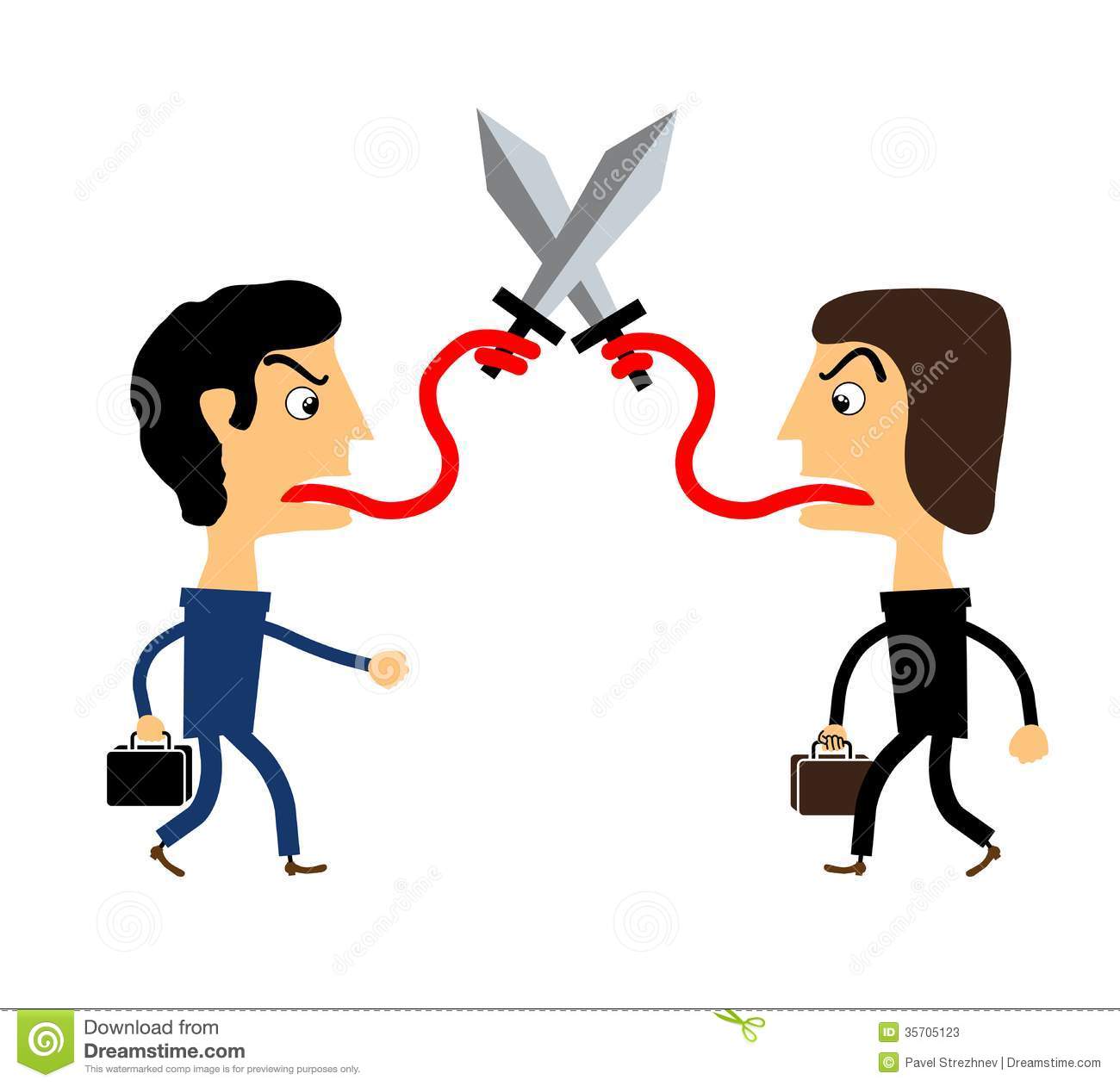 People Fighting Clipart Two People Fighting With Their