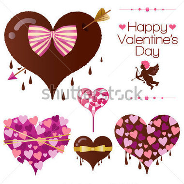 Set Of Heart Candy For Valentine S Day For Valentine S Day Vector