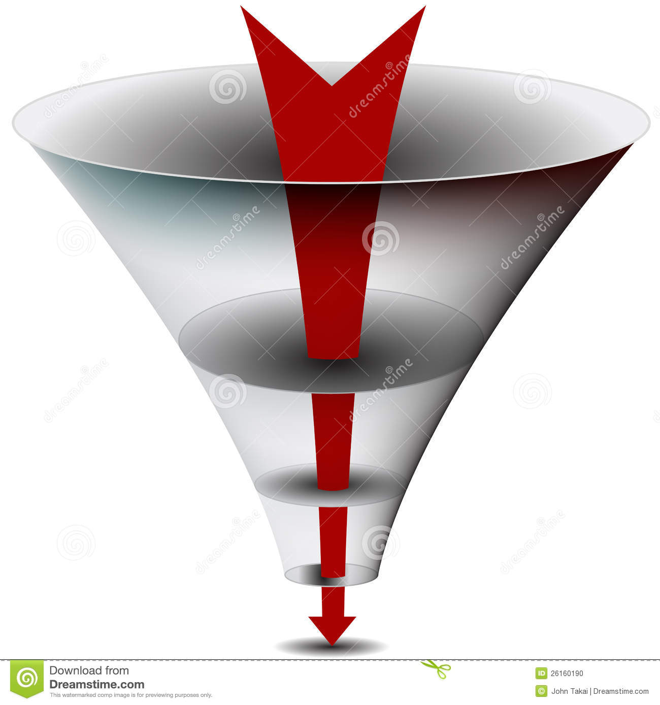 More Similar Stock Images Of   Arrow Chamber Funnel Chart  