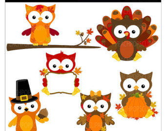 Owl Clip Art Clipart Cute Owls Holi Day Fall Autumn   Happy Hootin