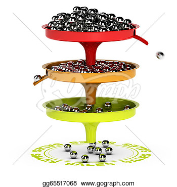       Sales Funnel Ecommerce Conversion Rate  Stock Clipart Gg65517068