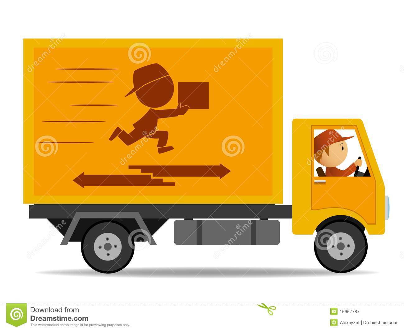 Truck Delivery With Driver Royalty Free Stock Photography   Image    