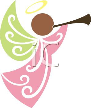 Angel Clipart 0511 1005 0517 1233 Ethnic Angel Blowing A Horn Clipart