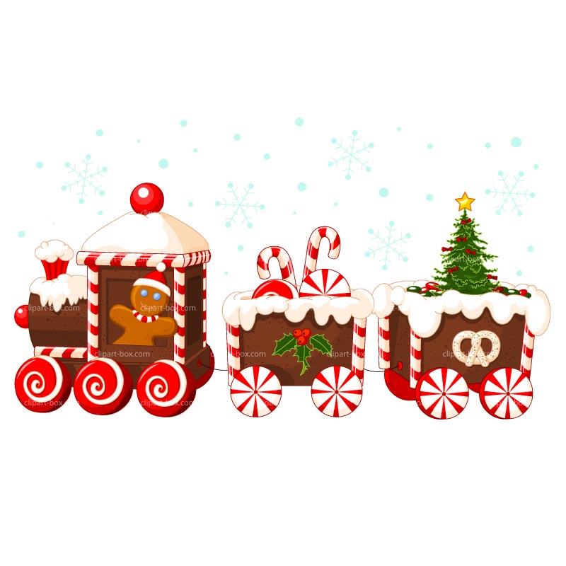 Christmas Party Food Clip Art Clipart Candy Train