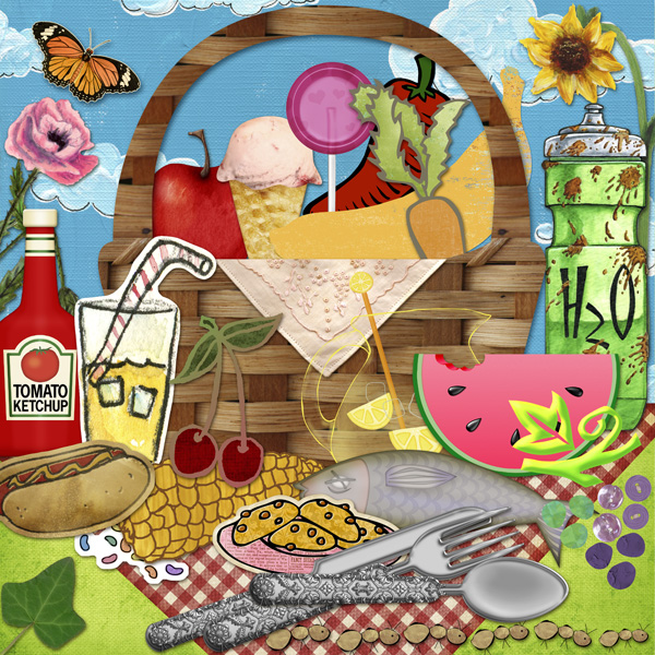 Clipart Picnic Words Fill Game Free Printable Summer Fun   Picnic Food