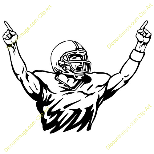 Football Player Celebrating   Clipart Panda   Free Clipart Images
