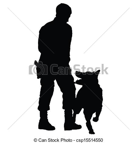 Vector   Police Dog 4   Stock Illustration Royalty Free Illustrations