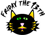 Yikes   It S Friday The 13th  Grab This Black Cat Friday The 13th Clip