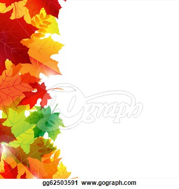 Illustration   Autumn Leaves Border  Eps Clipart Gg62503591   Gograph