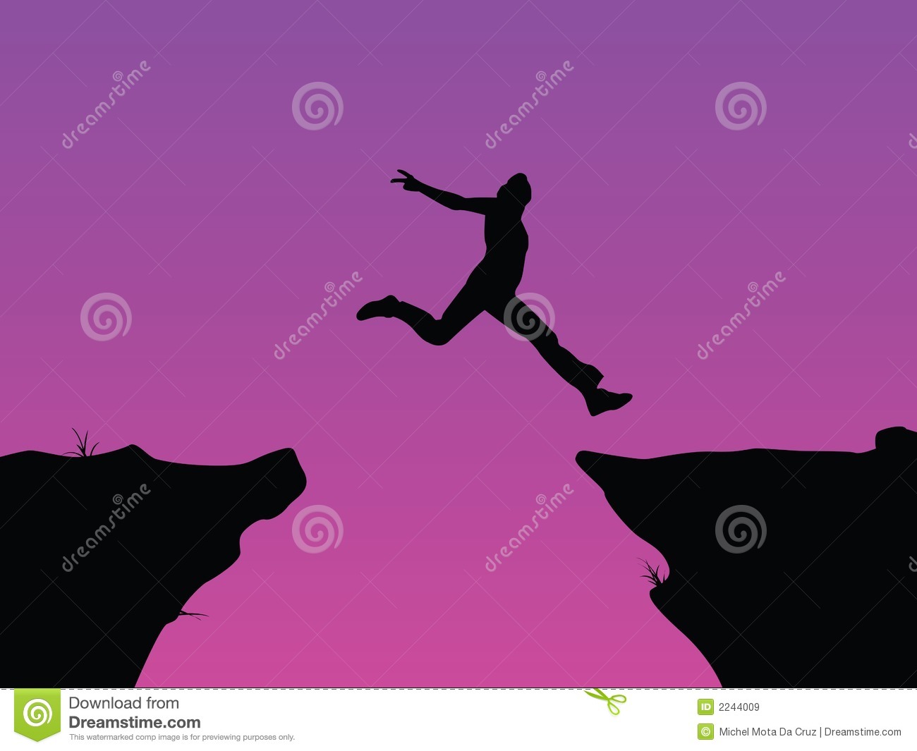 Leap Of Faith Vector Royalty Free Stock Images   Image  2244009