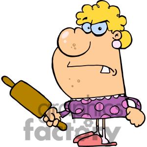 Wife Clipart 1341888 1765 Angry With A Rolling Pinjpg Clipart