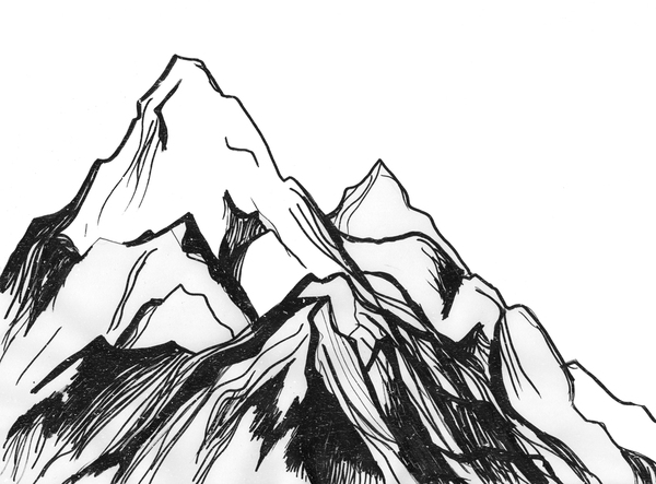 Displaying  17  Gallery Images For Mountain Sketch