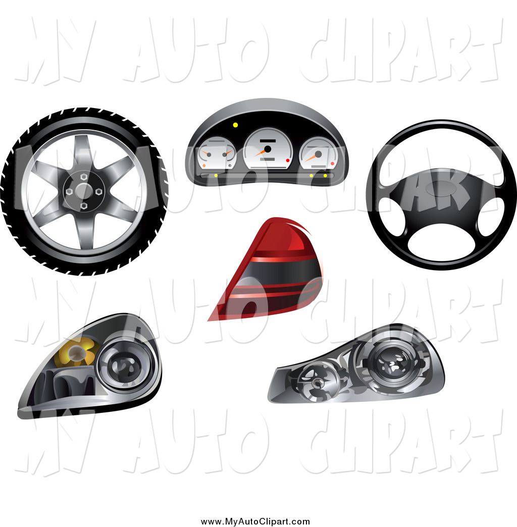 Larger Preview  Clip Art Of Automobile Parts By Seamartini Graphics