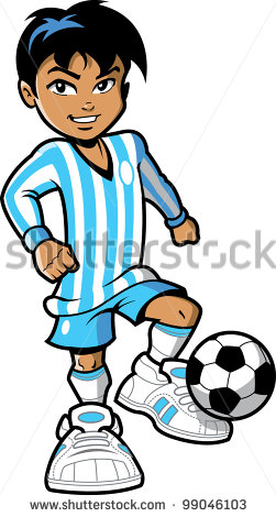 Smiling Young Man Boy Fifa Soccer Football Player With Soccer
