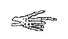 Bony Hand Pointing Clipart  Skeleton Hand With Finger Pointing Right