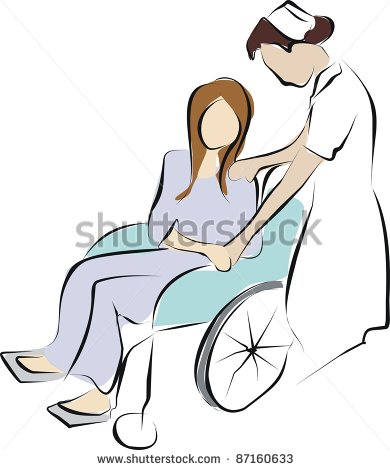 Palliative Care Woman On Wheelchair With Nurse Carevector   Stock