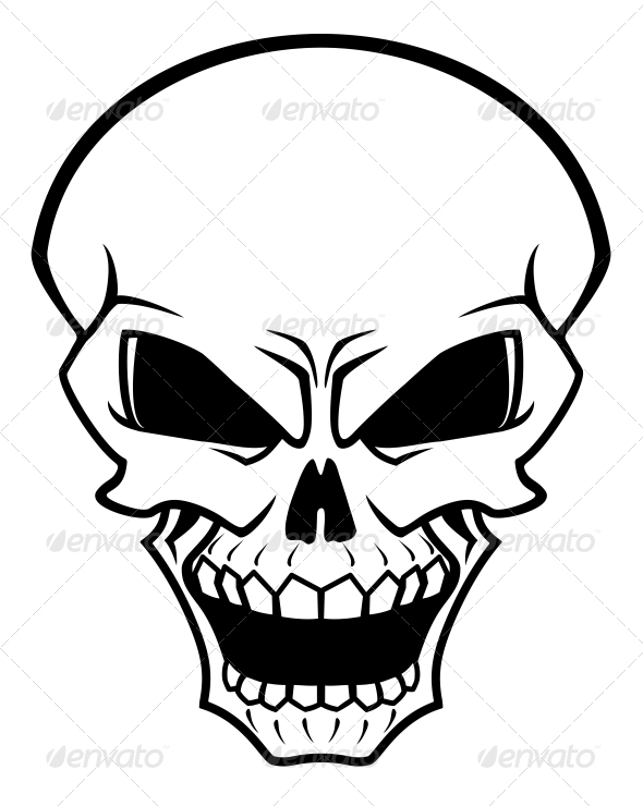 Evil Skull Symbol   Tinkytyler Org   Stock Photos   Graphics