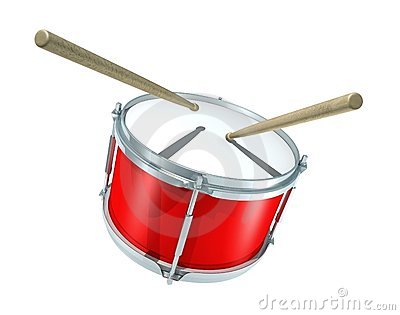 3d Rendered Illustration Of Snare Drum With Drum Sticks