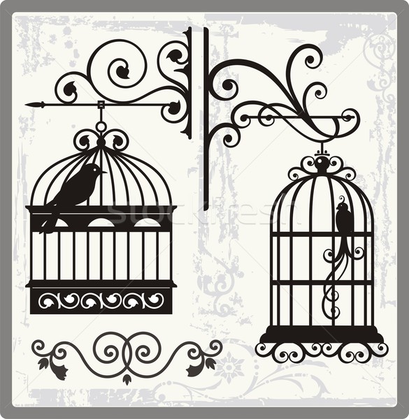 Artikel Terkait Vintage Bird Cage Clipart