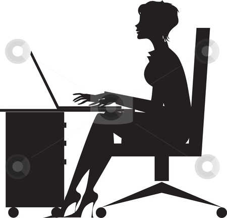 There Is 55 Secretary Desk Silhouette   Free Cliparts All Used For