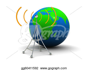 Clipart   Global Broadcasting  Stock Illustration Gg60411592