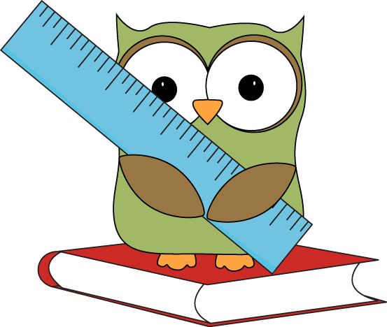 Owl Sitting On A Book With A Ruler    Owl Clip Art   Pinterest   Owl    