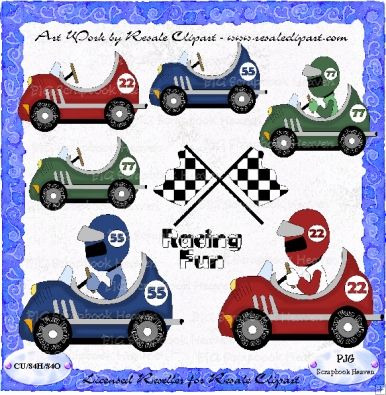 Racing 1   Heartland Graphics Clipart Collection