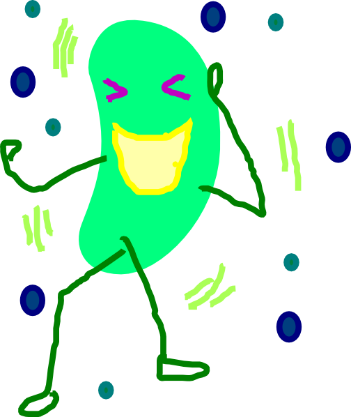 Green Jelly Bean Laugh Clip Art At Clker Com   Vector Clip Art Online
