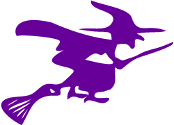 Halloween Witch Clip Art Flying Witch On Broom
