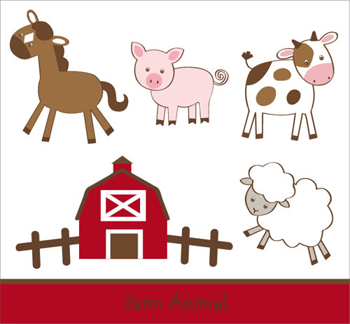 Back   Gallery For   Baby Farm Animals Clip Art Eps