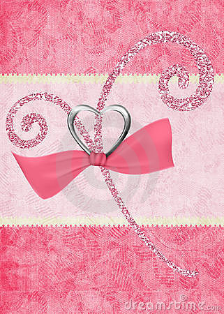 Pink Glitter Design On Pink Background Stock Photo   Image  12421400