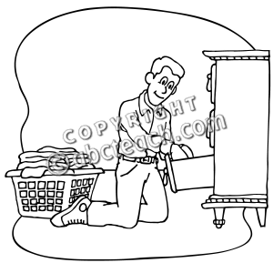 Put Laundry Away Clipart
