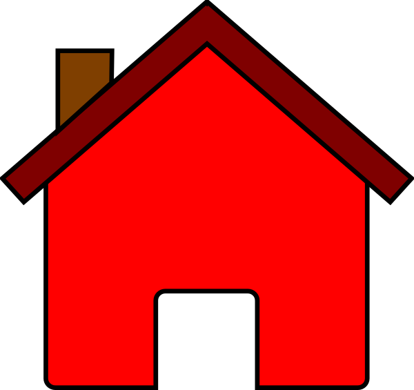 Red House Clip Art At Clker Com   Vector Clip Art Online Royalty Free
