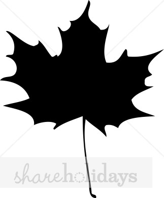 Solid Maple Leaf Clipart