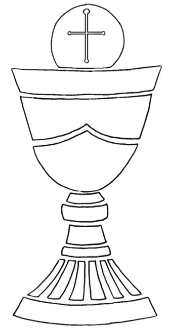 Chalice And Host Colouring Pages