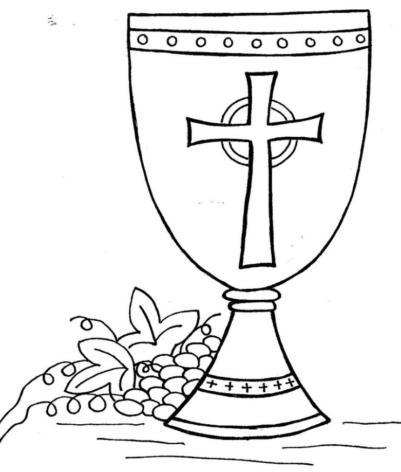 Chalice Host Colouring Pages