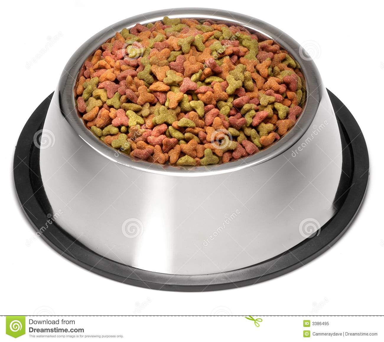 Dry Dog Pet Food Bowl Royalty Free Stock Photo   Image  3386495